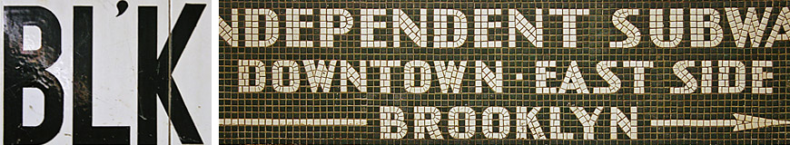 Helvetica and the New York City Subway Lettering