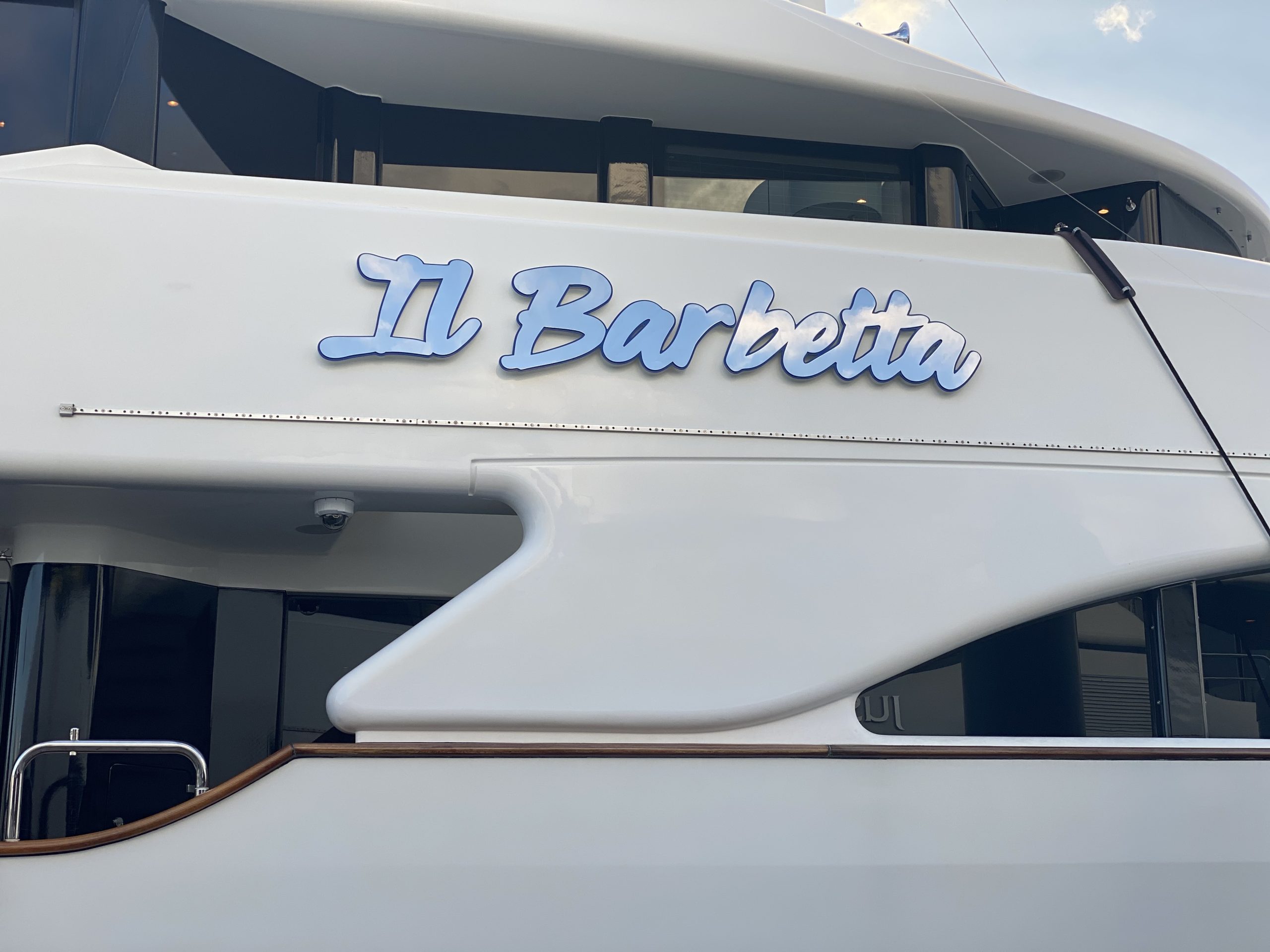 Yacht Signs For Mega Yacht Il Barbetta